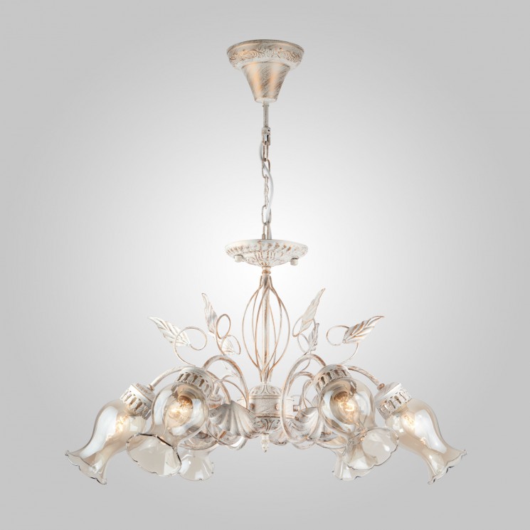 Подвесной светильник  Eurosvet Афелия 60021/6 белый с золотом