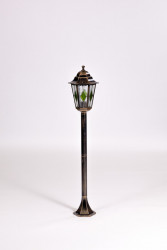 Садово-парковый светильник YAOHUALUX 79806lg Gb PETERSBURG lead GLASS