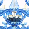 Хрустальная люстра 1311/12+6/360/2d G Aq/Aquamarine/M-1H Bohemia Ivele Crystal
