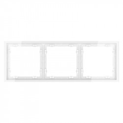 Рамка 3 поста VOLTUM VLS100301 белый глянец