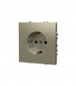 Розетка встраиваемая S70 с заземлением 16А VOLTUM VLS040103 кашемир