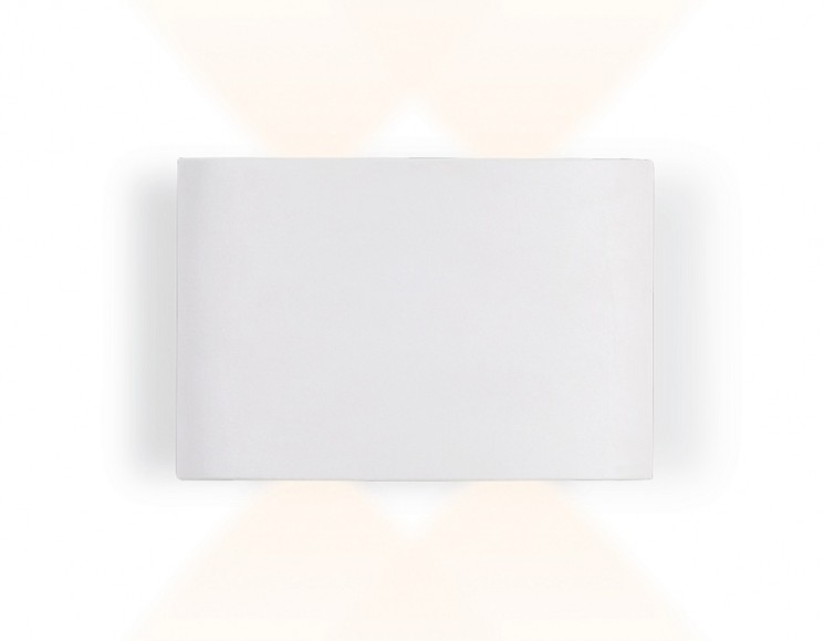 Настенный светодиодный светильник Ambrella light FW142 WH/S белый/песок LED 3000K 4W 120*80*40 WALLERS