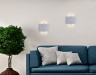 Настенный светодиодный светильник Ambrella light FW142 WH/S белый/песок LED 3000K 4W 120*80*40 WALLERS
