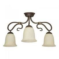 Люстра потолочная классическая Nowodvorski 3778 LARGO 3хЕ27 Бронза/Стекло бежевый(Ск)