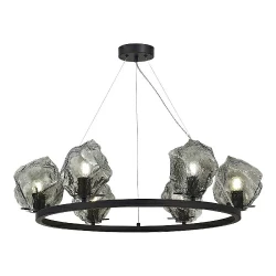 Люстра подвесная ST-Luce Черный/Серо-зеленый E14 6*40W PORTICI            SL1175.403.06
