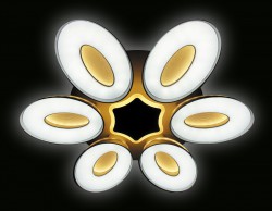 Управляемый светодиодный светильник Ambrella light ORBITAL GRANULE FG1022/6+1 WH 144W+80W D1000