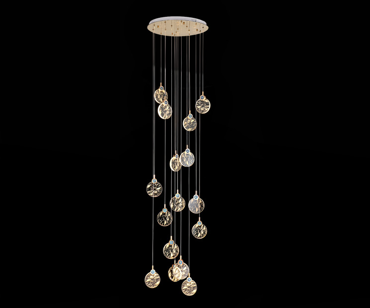 Подвес Kink Light Викси золото d50 h250 Led 45W (3000K) 07857-15A,33