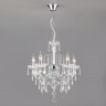 Подвесной светильник  Eurosvet  3908/5 хром/прозрачный хрусталь Strotskis