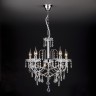 Подвесной светильник  Eurosvet  3908/5 хром/прозрачный хрусталь Strotskis