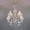 Подвесной светильник  Eurosvet  3908/5 хром/прозрачный хрусталь Strotskis
