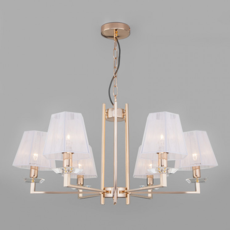 Подвесная люстра Eurosvet 60114/6 золото Alegria