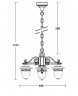 Подвесной уличный светильник YAOHUALUX 87270S/3/02 Gb KRAKOV 1 S