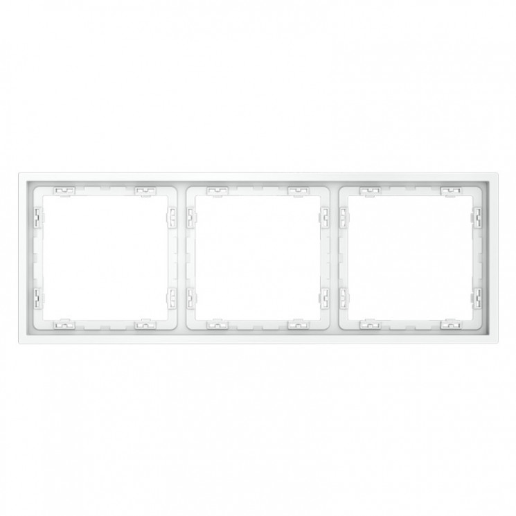 Рамка 3 поста VOLTUM VLS100302 белый матовый