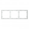 Рамка 3 поста VOLTUM VLS100302 белый матовый