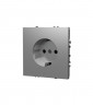Розетка встраиваемая S70 с заземлением 16А VOLTUM VLS040104 шелк