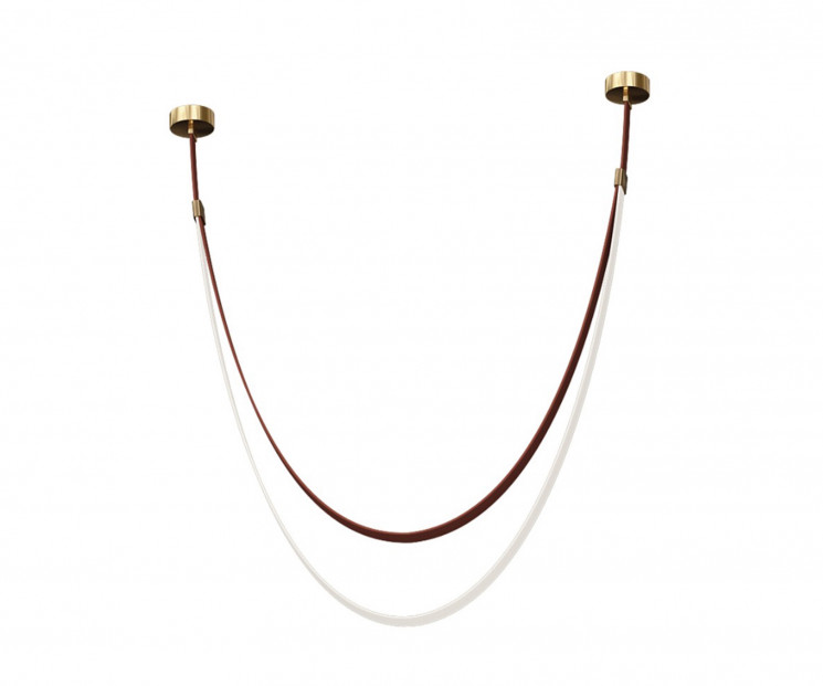 Подвес Kink Light 07689-120,04 Лирд коричневый h120 (длина ремня 240см) Led 72W (4000K)