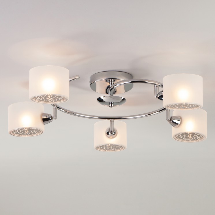 Потолочный светильник Eurosvet 70088/5 хром Areta