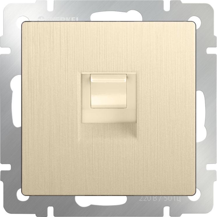 Розетка Ethernet RJ-45 шампань рифленый Werkel W1181010 (WL10-RJ-45)