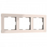 Рамка на 3 поста Acrylic айвори W0032743 Werkel