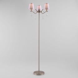 Напольный светильник  Eurosvet Aurelia 01059/3 сатин-никель/прозрачный хрусталь Strotskis