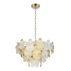 Светильник подвесной ST Luce золотистый/Прозрачный, январный E14 6*60W         SL6240.203.06