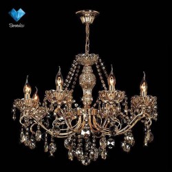 Люстра Eurosvet 10037/8 золото/тонированный хрусталь Strotskis