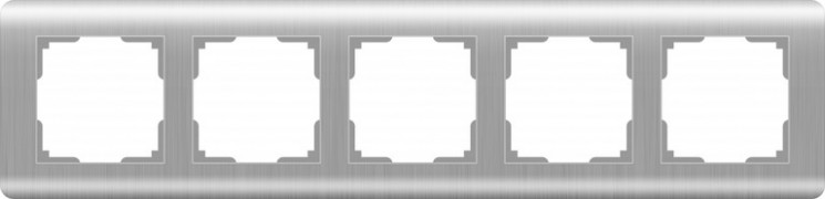 Рамка на 5 постов Werkel W0052106 (WL12-Frame-05 Серебряный)