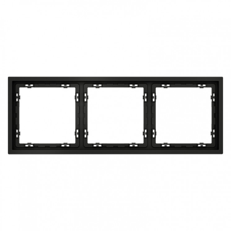 Рамка 3 поста VOLTUM VLS100308 черный