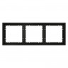 Рамка 3 поста VOLTUM VLS100308 черный