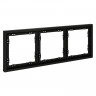 Рамка 3 поста VOLTUM VLS100308 черный