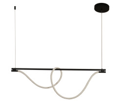Подвесной светильник KINK Light Салли черный L120 h40-150 Led 56W (3000K)
