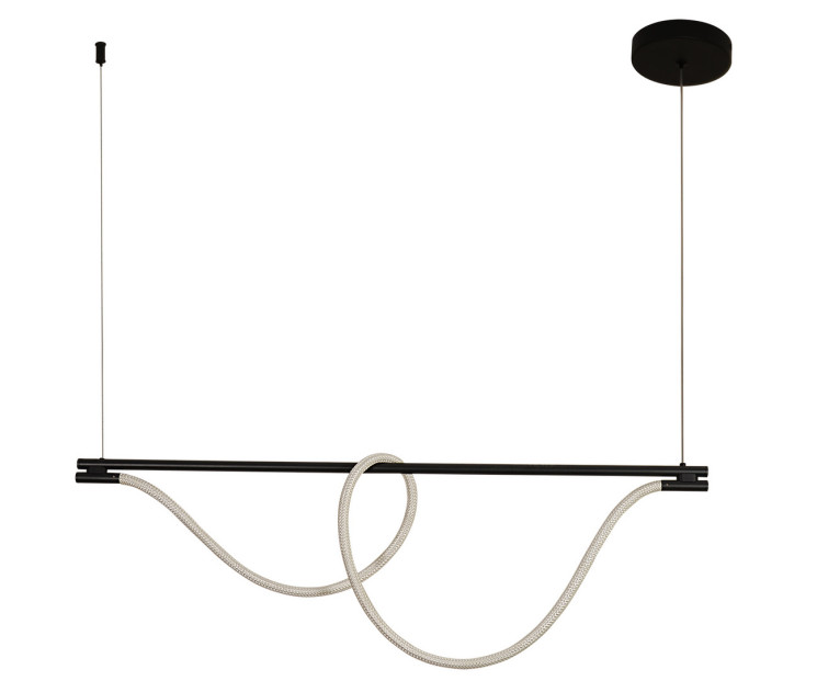 Подвесной светильник KINK Light Салли черный L120 h40-150 Led 56W (3000K)