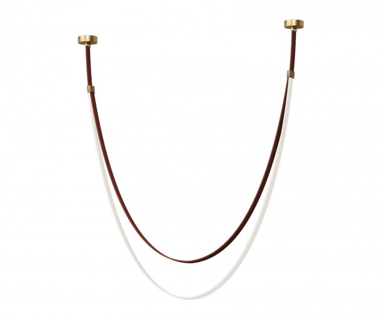 Подвес Kink Light 07689-150,04 Лирд коричневый h150 (длина ремня 300см) Led 92W (4000K)