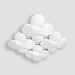 Управляемый светодиодный светильник Ambrella light ORBITAL GRANULE FG1066/4 WH 208W D720*720