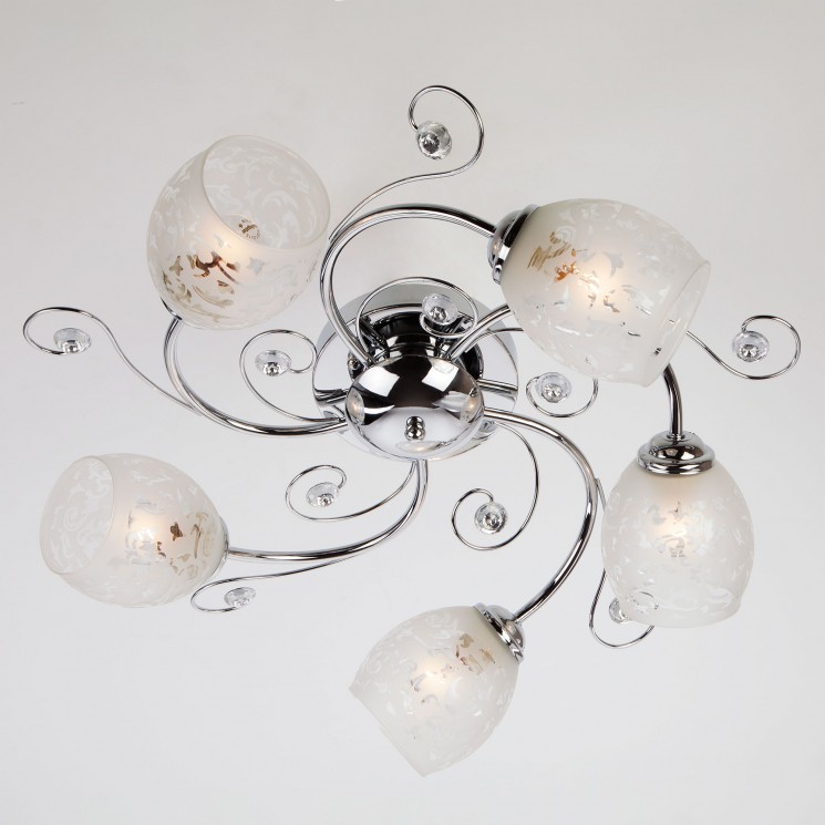 Потолочный светильник  Eurosvet Roksana 9677/5 хром