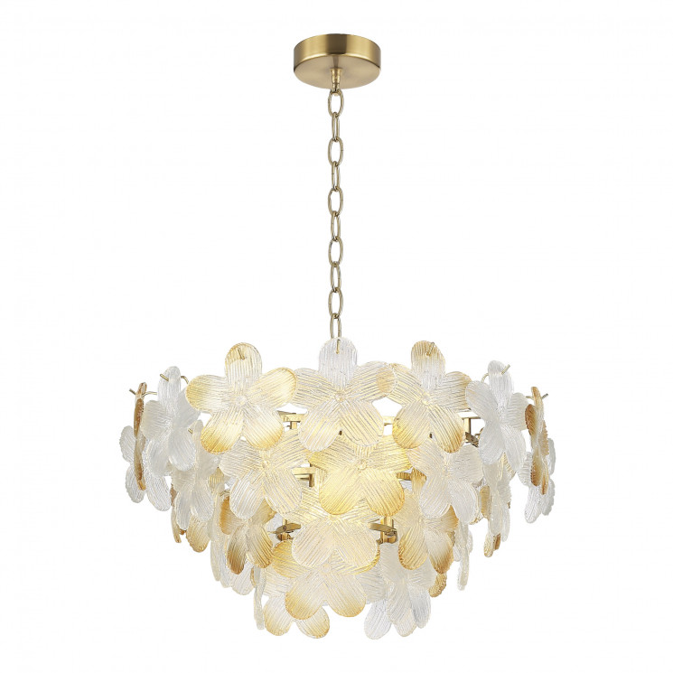 Светильник подвесной ST Luce золотистый/Прозрачный, январный E14 12*60W         SL6240.203.12