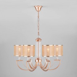 Подвесная люстра Eurosvet Licata 60099/6 перламутровое золото