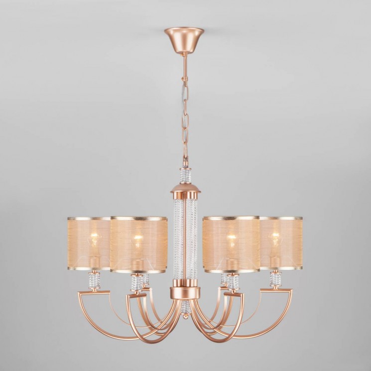 Подвесная люстра Eurosvet Licata 60099/6 перламутровое золото