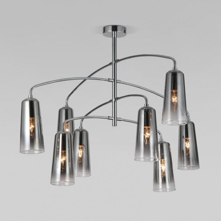 Люстра на штанге Eurosvet 70137/8 хром Omber