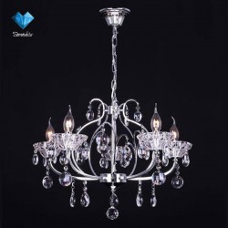 Люстра Eurosvet 10039/5 хром/прозрачный хрусталь