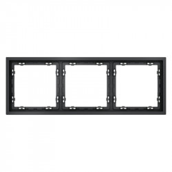 Рамка 3 поста VOLTUM VLS100307 графит