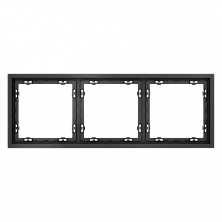 Рамка 3 поста VOLTUM VLS100307 графит