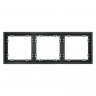 Рамка 3 поста VOLTUM VLS100307 графит