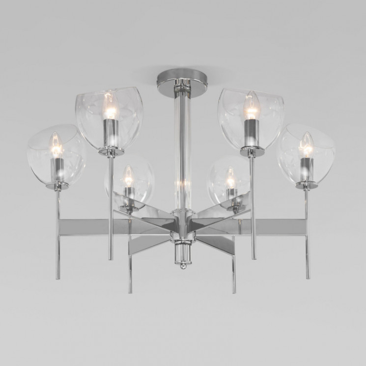 Умный потолочный светильник Eurosvet 60130/6 хром Smart Arrista