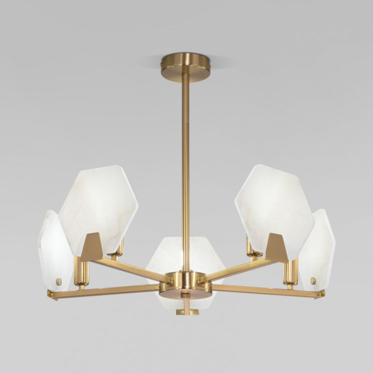 Потолочный светильник Eurosvet 60158/5 латунь Marble