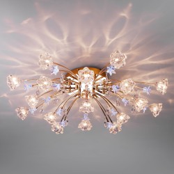 Потолочный светильник  Eurosvet  4928/17 золото/бело-голубой