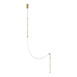 Светильник настенно-потолочный ST Luce Латунь/Белый LED 1*20W 3000K         SL6132.301.20