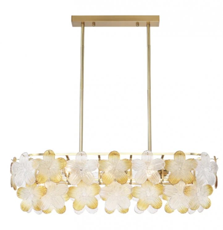 Светильник подвесной ST Luce золотистый/Прозрачный, январный E14 8*60W         SL6240.203.08