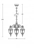 Подвесной уличный светильник YAOHUALUX 91270S/3/02 Gb ARSENAL S