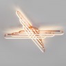 Потолочный светодиодный светильник Eurosvet Staple 90133/6 розовое золото